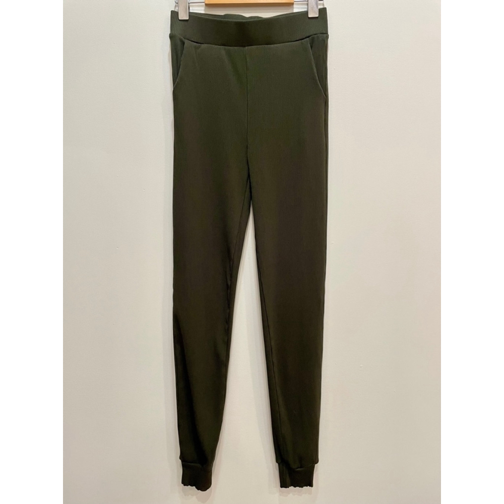 Naked Wardrobe High Waisted Snatched Ribbed Legging Baddie Pants Womens Medium